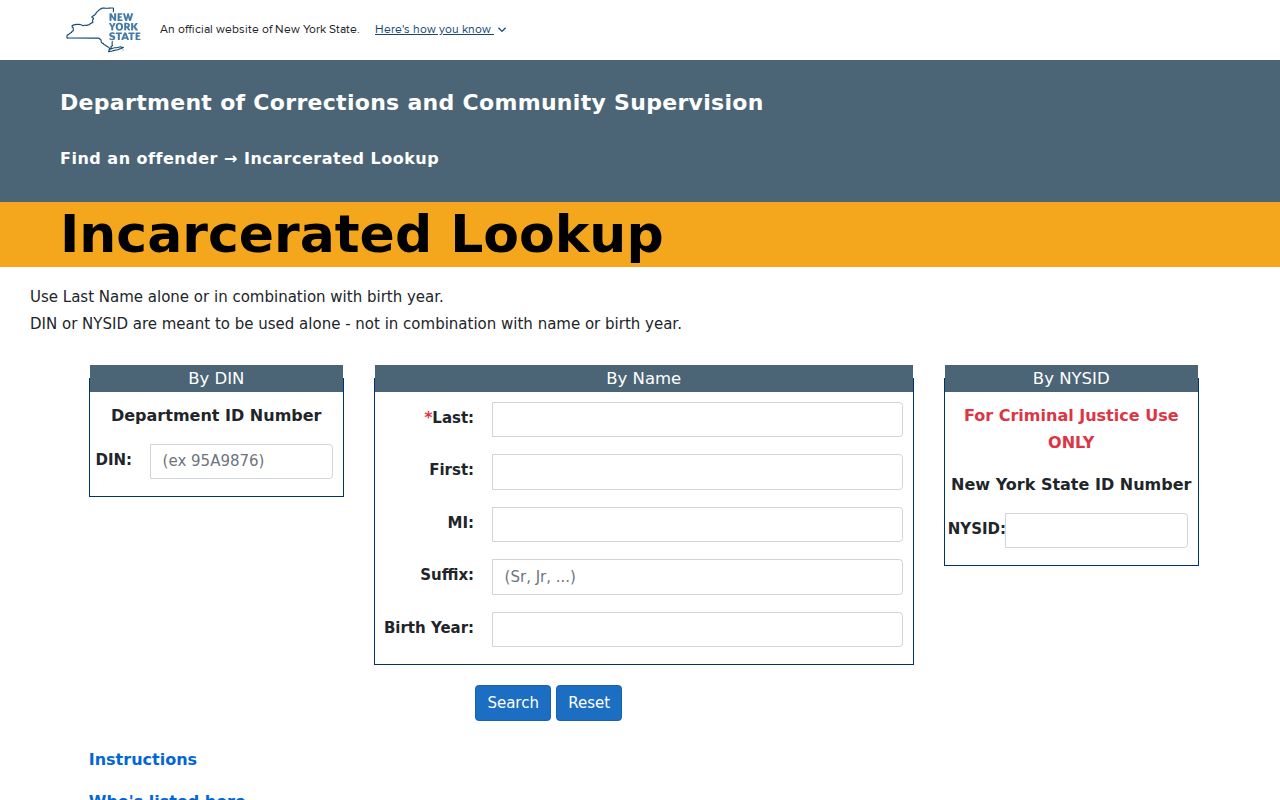 Schoharie County arrest records transition to DOCCS incarcerated lookup